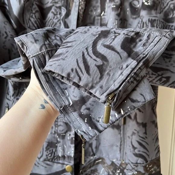 Orly Grey with Black Pattern Spring/Fall Jacket - Picture 5 of 11